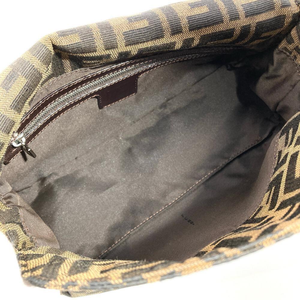 Fendi Zucca Mamma Bucket Shoulder Bag, Canvas, 2321-26725-009, Brown, Silver ... - Picture 5 of 9